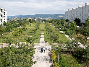 Réaménagement du secteur du forum, quartier Montreynaud