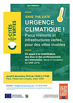 Urgence climatique ! Parcs résilients et infrastructures vertes, pour des villes vivables