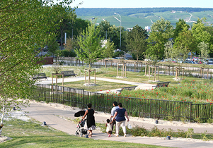 Le parc Nelson-Mandela, espace fédérateur entre la ville, le quartier et le vignoble